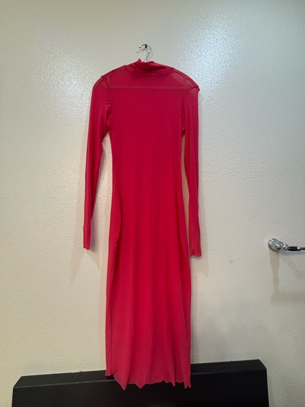 Steve Madden Red Long-Sleeve Midi Dress